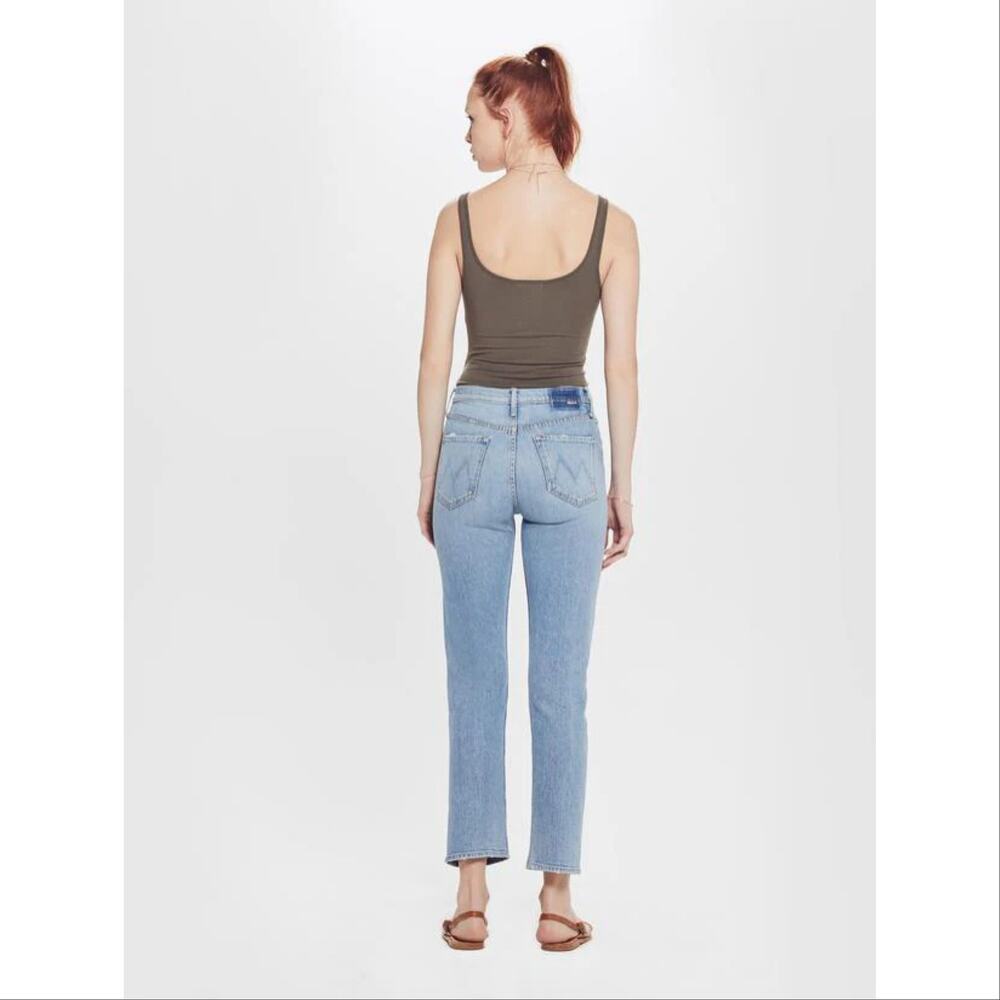 MOTHER Light Blue Straight Leg Jeans - Picture 10 of 11